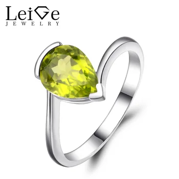 Leige Jewelry Natural Peridot Ring Sterling Silver 925 Fine Jewelry Teardrop Shape Green Gemstone Engagement Ring Bezel Setting 
Leige Jewelry Natural Peridot Ring Sterling Silver 925 Fine Jewelry Teardrop Shape Green Gemstone Engagement Ring Bezel Setting