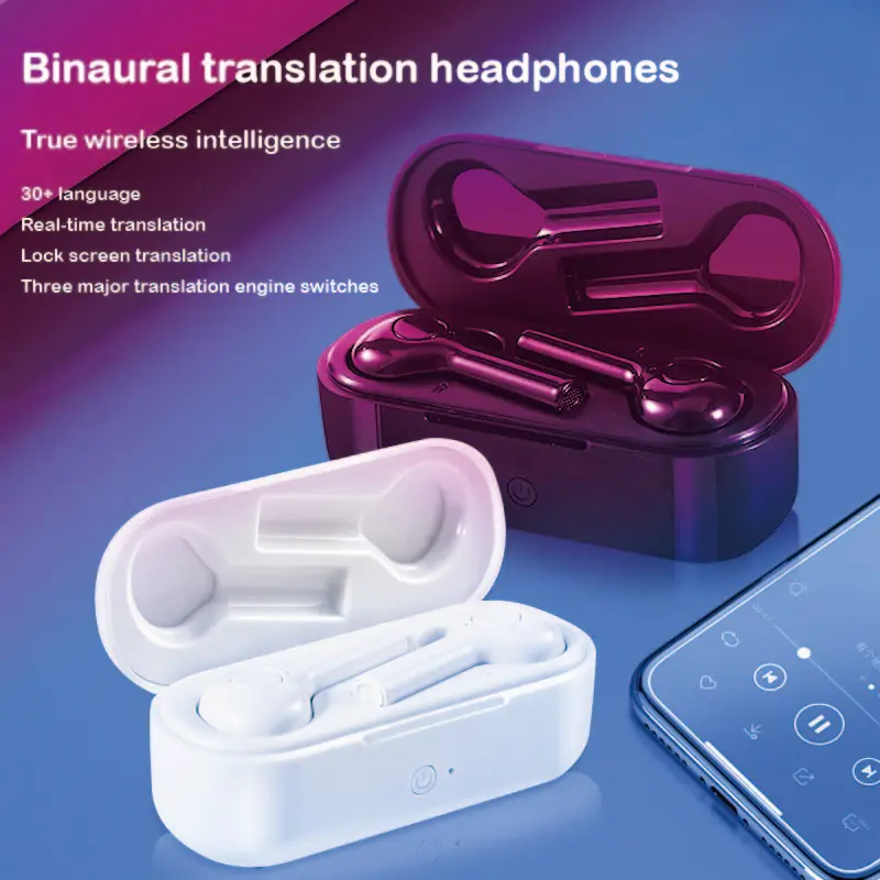 TW08 TWS Wireless bluetooth 5.0 Earphone Smart Voice 33 Languages Translator In Ear Earphone with Microphone For iPhone 8 6 Xiao
TW08 TWS Wireless bluetooth 5.0 Earphone Smart Voice 33 Languages Translator In Ear Earphone with Microphone For iPhone 8 6 Xiao