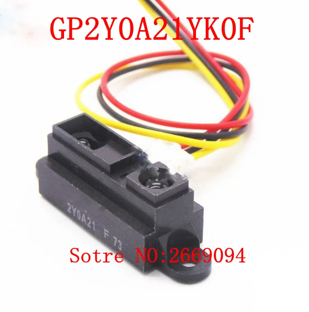 20pcs GP2Y0A21YK0F 100% NEW 2Y0A21 10-80cm Infrared distance sensor (INCLUDING WIRES ) FREE SHIPPING
20pcs GP2Y0A21YK0F 100% NEW 2Y0A21 10-80cm Infrared distance sensor (INCLUDING WIRES ) FREE SHIPPING