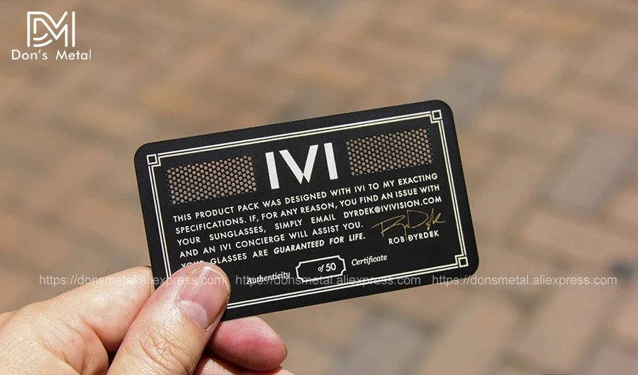 Dumb black metal card black metal business card creative production high-grade metal membership card business card