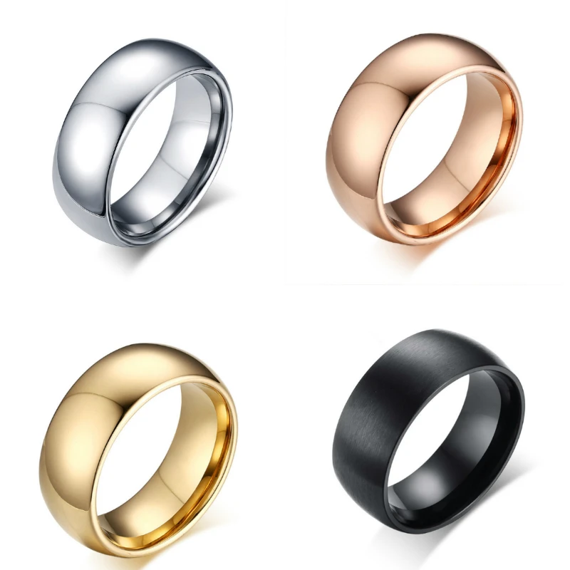 Qianbei 8mm Classic Wedding Ring for Men / Women Gold / Blue / Silver Color Stainless Steel US size 6-12
Qianbei 8mm Classic Wedding Ring for Men / Women Gold / Blue / Silver Color Stainless Steel US size 6-12
