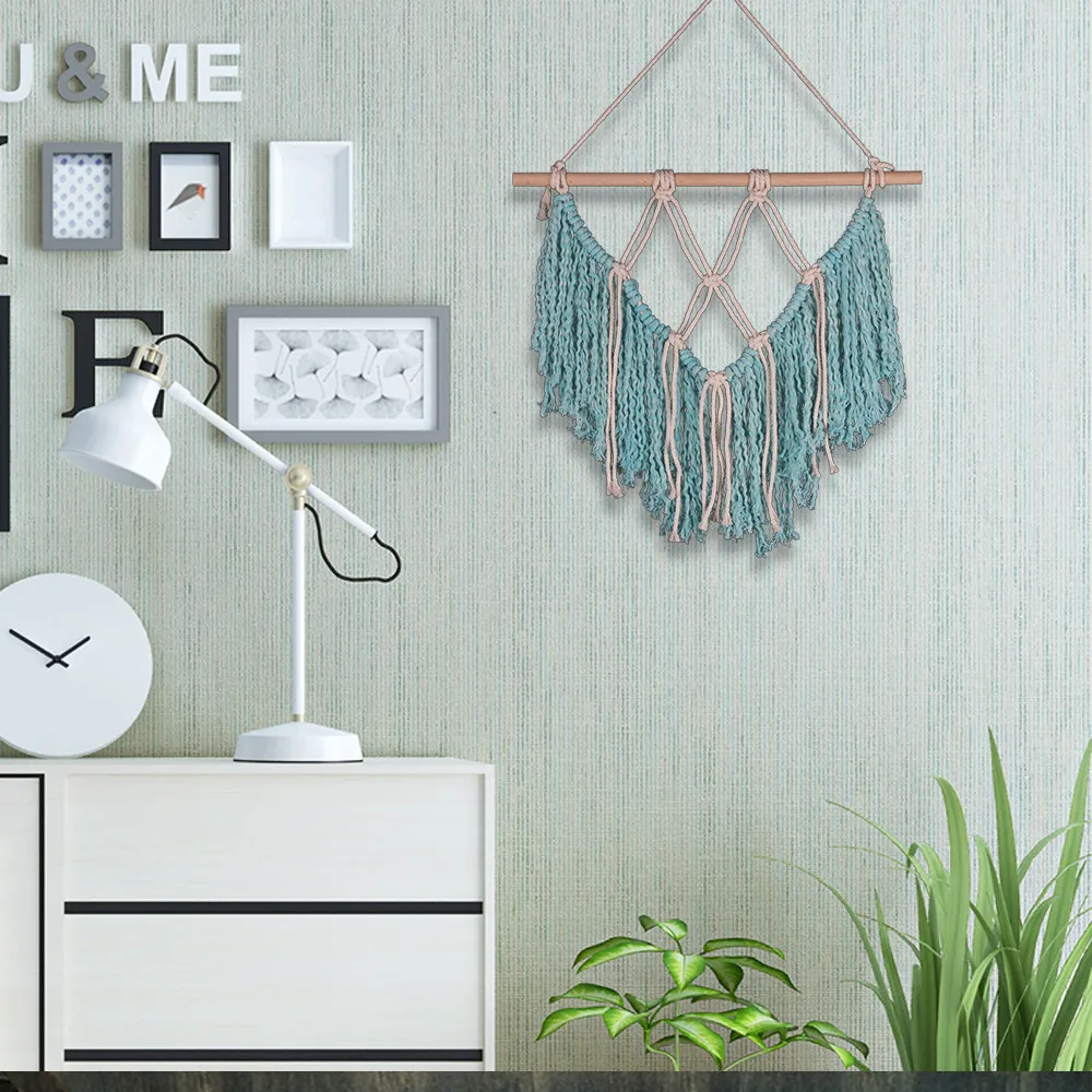 ISHOWTIENDA 2018 Bohemian Macrame Hand Woven Wall Hanging Tapestry Home Art Decoration Hot sale
ISHOWTIENDA 2018 Bohemian Macrame Hand Woven Wall Hanging Tapestry Home Art Decoration Hot sale