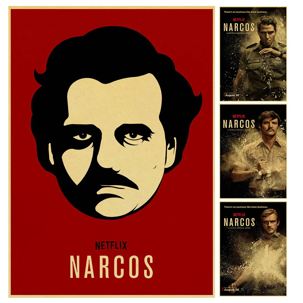 Netflix TV series Drug high quality Retro Poster Vintage poster Wall Decor For Home Bar Cafe Dormitory apartment
Netflix TV series Drug high quality Retro Poster Vintage poster Wall Decor For Home Bar Cafe Dormitory apartment