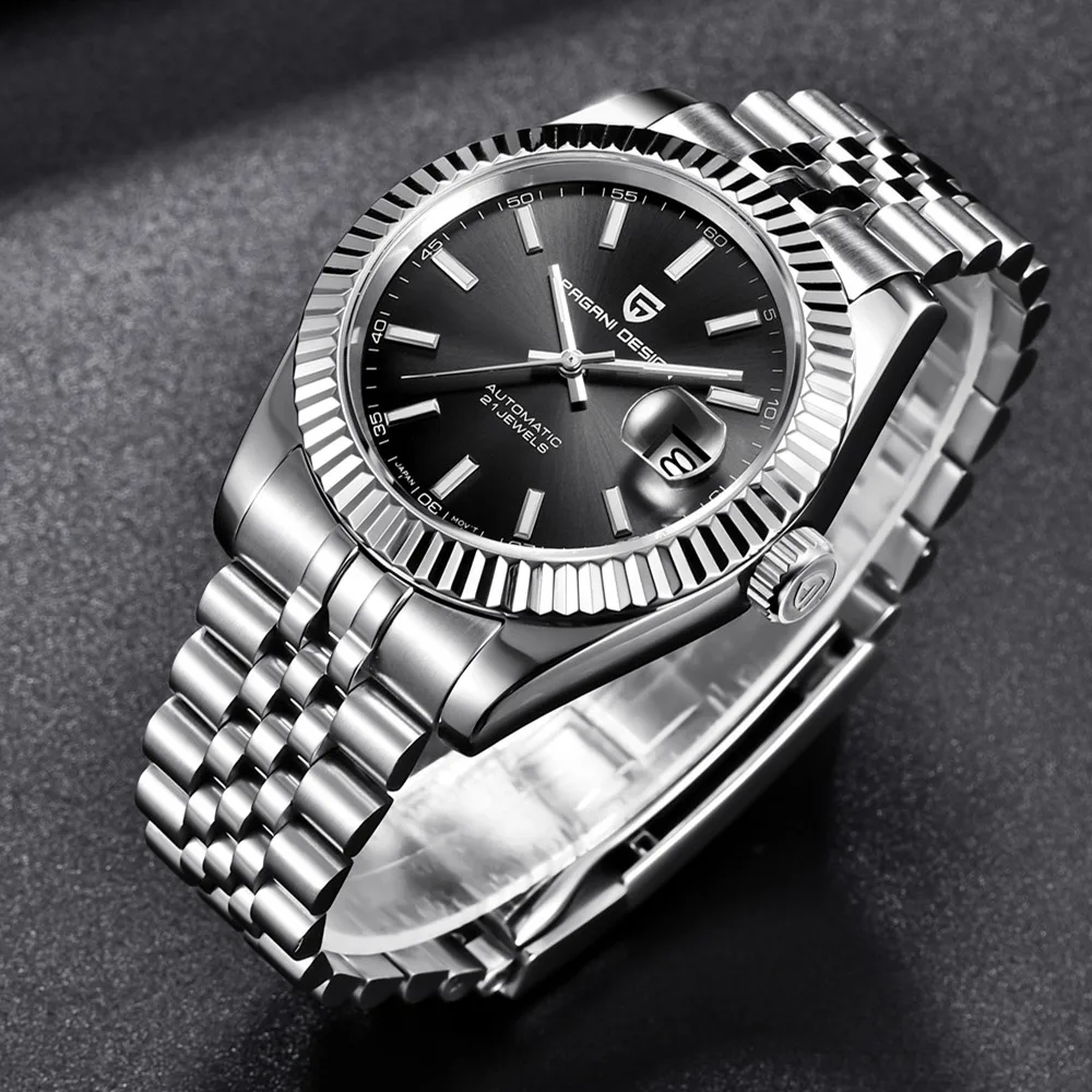 PAGANI DESIGN New Classic Black Dial Luxury Men Automatic Watches Stainless Steel Waterproof Mechanical Watch Relogio Masculino
PAGANI DESIGN New Classic Black Dial Luxury Men Automatic Watches Stainless Steel Waterproof Mechanical Watch Relogio Masculino
