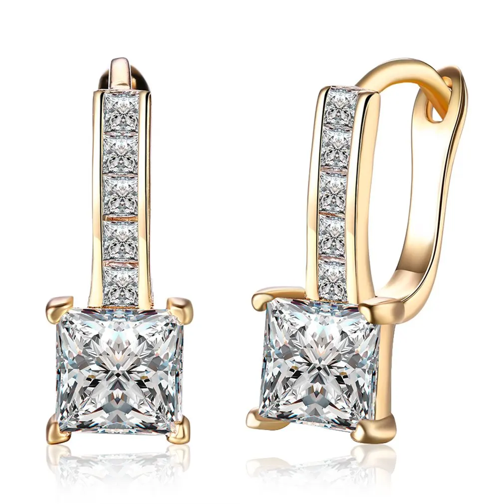 AAA Square Cubic Zircon Earrings Fashion Gold Color Hoop Earrings For Women Wedding Engagement Party Jewelry
AAA Square Cubic Zircon Earrings Fashion Gold Color Hoop Earrings For Women Wedding Engagement Party Jewelry