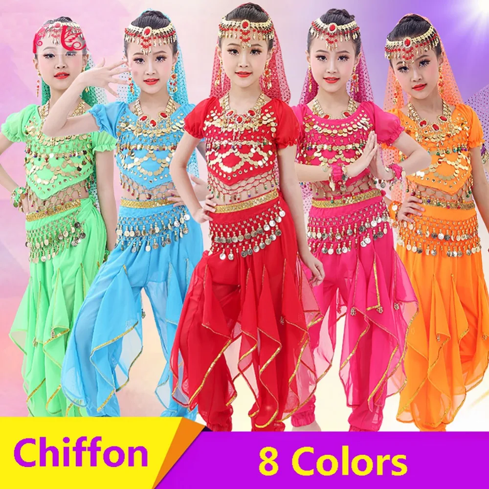 2018 Girl Children Belly Dance Costumes 2Pcs 6Pcs Chiffon 120D Sequin Clothing For Kids Genie Fringe Dance Pants Gypsy Clothes
2018 Girl Children Belly Dance Costumes 2Pcs 6Pcs Chiffon 120D Sequin Clothing For Kids Genie Fringe Dance Pants Gypsy Clothes