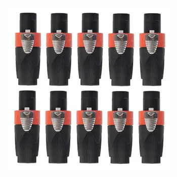 10pcs 4-Pole Male Audio Cable Connector Plug for Cable NEUTRIK/NL4FC/NL4FX/NLT4X Stage Speaker Amplifier Audio Speaker Plug
10pcs 4-Pole Male Audio Cable Connector Plug for Cable NEUTRIK/NL4FC/NL4FX/NLT4X Stage Speaker Amplifier Audio Speaker Plug