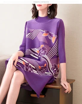FREE SHIPPING High quality fabric miyake pleated one-piece dress three quarter print straight dress IN STOCK
FREE SHIPPING High quality fabric miyake pleated one-piece dress three quarter print straight dress IN STOCK