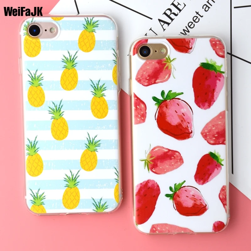 WeiFaJK Fruit Silicone Patterned Case For iPhone 6 6s 5s For iPhone 7 Cases Soft TPU Cover For iPhone 8 7 6 6s Plus X Phone Case
WeiFaJK Fruit Silicone Patterned Case For iPhone 6 6s 5s For iPhone 7 Cases Soft TPU Cover For iPhone 8 7 6 6s Plus X Phone Case
