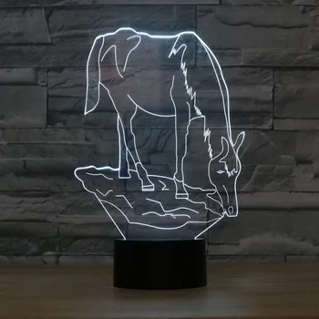 7Colors Changed Creative Horse Night Light Animal Shap 3D LED Lamp Acrylic Data Lines Base Gradient Atmosphere Novelty Lighting
7Colors Changed Creative Horse Night Light Animal Shap 3D LED Lamp Acrylic Data Lines Base Gradient Atmosphere Novelty Lighting