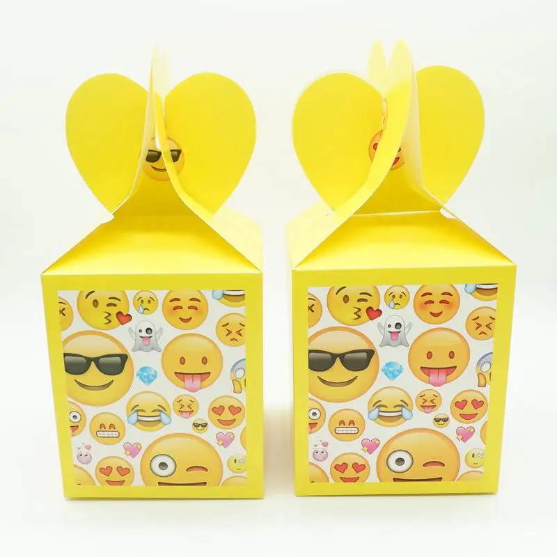 12pcs/lot Emoji theme Cartoon paper bags baby shower souvenirs gift candy boxs birthday party decorations event party supplies
12pcs/lot Emoji theme Cartoon paper bags baby shower souvenirs gift candy boxs birthday party decorations event party supplies