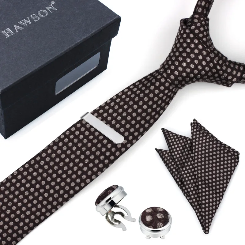 HAWSON Hoary Dot in Saddle Brown Color Men Necktie Set with Sleeve Button Cover Pocket Square Tie Clip Mens Accessory, Mens Gift
HAWSON Hoary Dot in Saddle Brown Color Men Necktie Set with Sleeve Button Cover Pocket Square Tie Clip Mens Accessory, Mens Gift