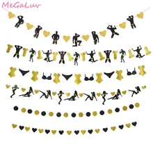 Banner Decorations Flags Hen-Party-Garland Bridal-Shower-Supplies Glitter Bachelorette Party