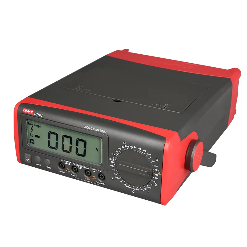 Original UNI-T UT801 Benchtop Digital Multimeter Manual Range UT801 1999 Counts Display AC/DC Voltage Current LCD Backlight
Original UNI-T UT801 Benchtop Digital Multimeter Manual Range UT801 1999 Counts Display AC/DC Voltage Current LCD Backlight