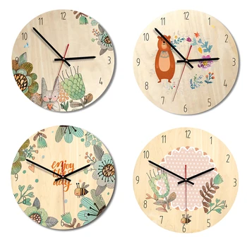Cartoon Wall Clock Aluminum Pointer Acrylic Wooden Dial Silent Movement Children Bedroom Clock
Cartoon Wall Clock Aluminum Pointer Acrylic Wooden Dial Silent Movement Children Bedroom Clock