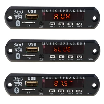 KEBIDU Bluetooth DC 5V 12V MP3 WMA Decoder Board Wireless Car Vehicles Audio Module USB FM TF Radio For Car MP3 Accessories
KEBIDU Bluetooth DC 5V 12V MP3 WMA Decoder Board Wireless Car Vehicles Audio Module USB FM TF Radio For Car MP3 Accessories