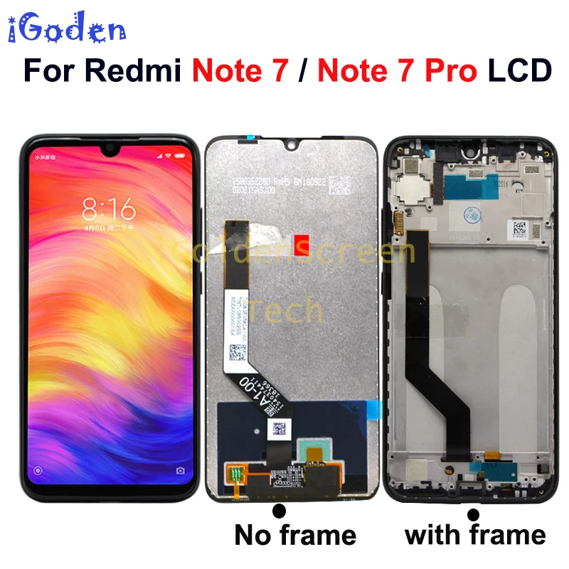 Original New Xiaomi Redmi Note 7 LCD Note 7 Pro Display Touch Screen with frame Digitizer Assembly Redmi Note7 LCD Replace
Original New Xiaomi Redmi Note 7 LCD Note 7 Pro Display Touch Screen with frame Digitizer Assembly Redmi Note7 LCD Replace