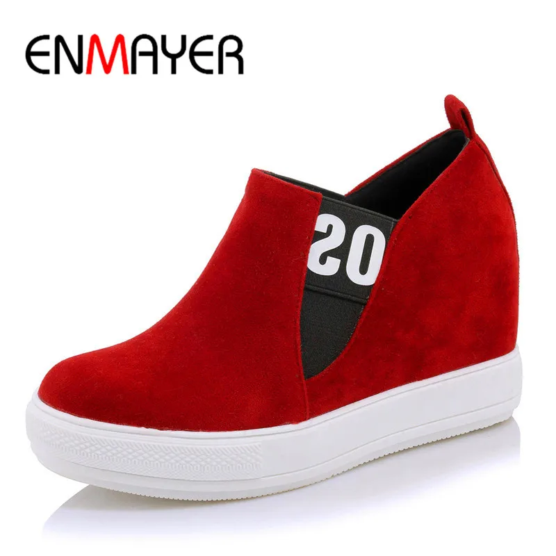 ENMAYER Spring Autumn Casual Women Flats Shoes Round Toe Elastic Band Platform Large Size 34-45 Black Red Gray
ENMAYER Spring Autumn Casual Women Flats Shoes Round Toe Elastic Band Platform Large Size 34-45 Black Red Gray