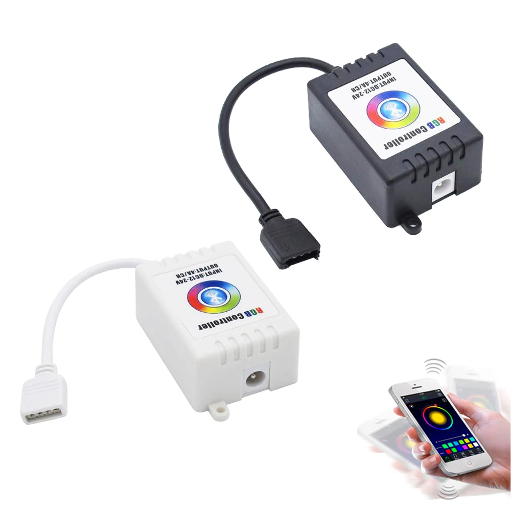 DC12V-24V LED Controller Wireless Bluetooth Music Smartphone App RGB Remote Control For 5050 RGB LED Strip Light IOS Android JQ
DC12V-24V LED Controller Wireless Bluetooth Music Smartphone App RGB Remote Control For 5050 RGB LED Strip Light IOS Android JQ