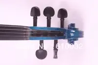 5 strings 4/4 Electric Violin Silent Pickup Fine tone parts include New Golden Color #8-15 blue color