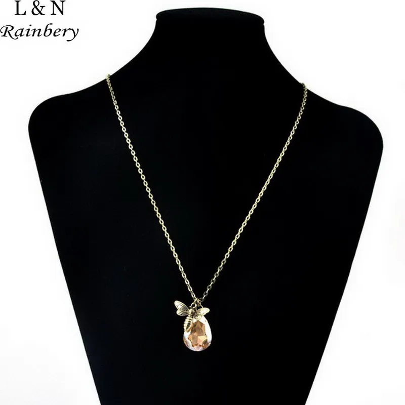 Rainbery Coffee Crystal Necklace Water Drop Pendants Antique Bronze Plated Jewellery&Jewerly Necklace Women Fashion Jewelry
Rainbery Coffee Crystal Necklace Water Drop Pendants Antique Bronze Plated Jewellery&Jewerly Necklace Women Fashion Jewelry