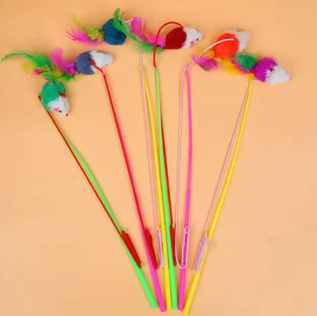 Cute Kitten Mouse Cat Toys Rod Teaser Wand Plastic Pet Toys for Cats Interactive Stick Cat Supplies
Cute Kitten Mouse Cat Toys Rod Teaser Wand Plastic Pet Toys for Cats Interactive Stick Cat Supplies