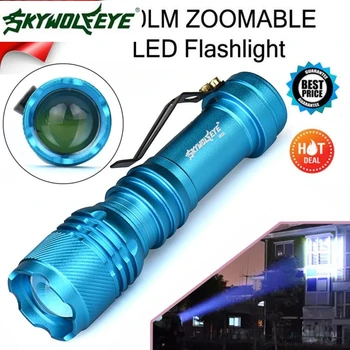 

DC 27 Shining Hot Selling Fast Shipping 6000LM CREE Q5 AA/14500 3 Modes ZOOMABLE LED Flashlight Torch Super Bright
