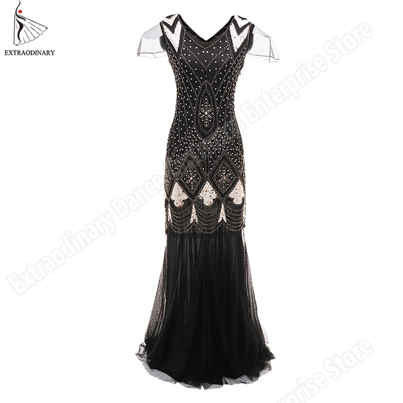 New Flapper Dresses Long Vintage Great Gatsby 1920s Beaded Sequins Women V Neck Sexy Party Dress Banquet Art Deco Double Costume
New Flapper Dresses Long Vintage Great Gatsby 1920s Beaded Sequins Women V Neck Sexy Party Dress Banquet Art Deco Double Costume