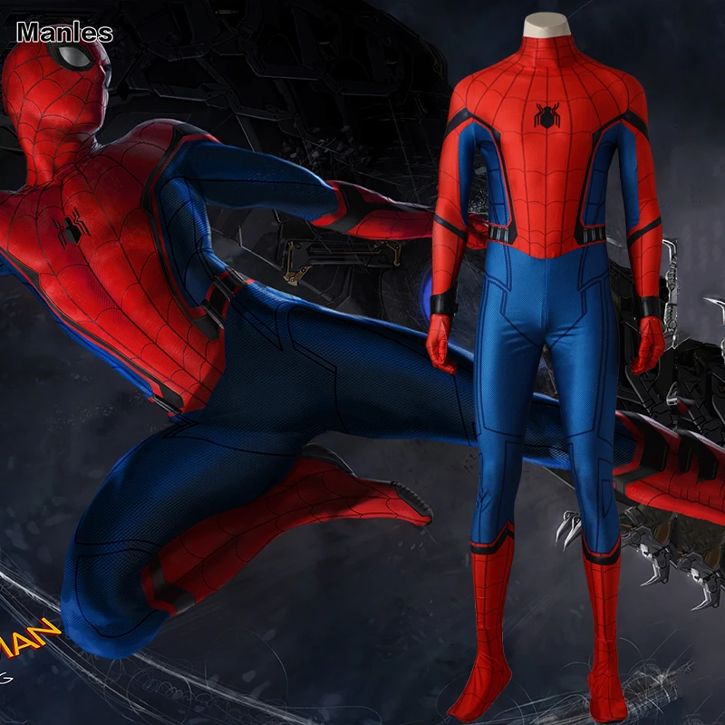 Spiderman Costume Homecoming Cosplay Ultimate Spider-Man Into The Spider-Verse Civil War Avengers Marvel Jumpsuit Halloween 
Spiderman Costume Homecoming Cosplay Ultimate Spider-Man Into The Spider-Verse Civil War Avengers Marvel Jumpsuit Halloween