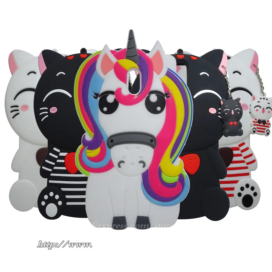 Unicorn Silicone case For Nokia 3 Cute Horse Rubber cover 5 Fashion 3D Cartoon 6 8 |