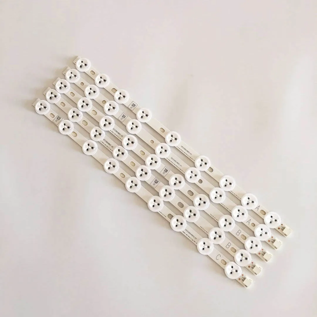 New LED backlight strip 40" 39" NDV REV1.0 ABC For TOSHIBA 40L3433DG VESTEL VES390UNDC-01 VES400UNDS-01 VES400UNDS-02
New LED backlight strip 40" 39" NDV REV1.0 ABC For TOSHIBA 40L3433DG VESTEL VES390UNDC-01 VES400UNDS-01 VES400UNDS-02