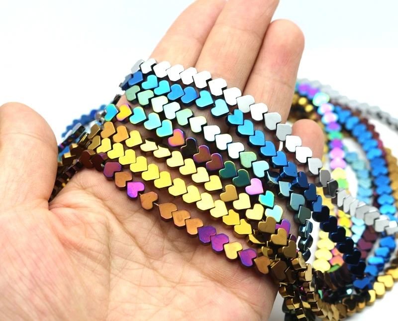 Colorful 6mm heart shaped hematite beads DIY necklace making bracelet jewelry making
Colorful 6mm heart shaped hematite beads DIY necklace making bracelet jewelry making