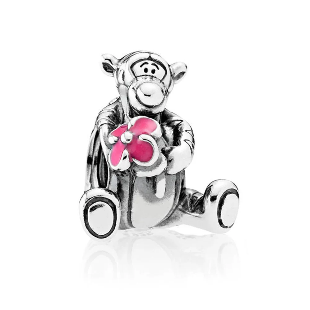 Fits Original Pandora Bracelets 100% 925 Sterling Silver Tigger Pink Enamel Charm beads 2017 Spring Diy Jewelry Making
Fits Original Pandora Bracelets 100% 925 Sterling Silver Tigger Pink Enamel Charm beads 2017 Spring Diy Jewelry Making