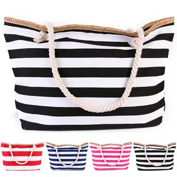 1Pc Fashion Women Canvas Beach Tote Bag Summer Wild Large Capacity Striped Shoulder Bag Tote Handbag Shoulder Bags For Travel
1Pc Fashion Women Canvas Beach Tote Bag Summer Wild Large Capacity Striped Shoulder Bag Tote Handbag Shoulder Bags For Travel