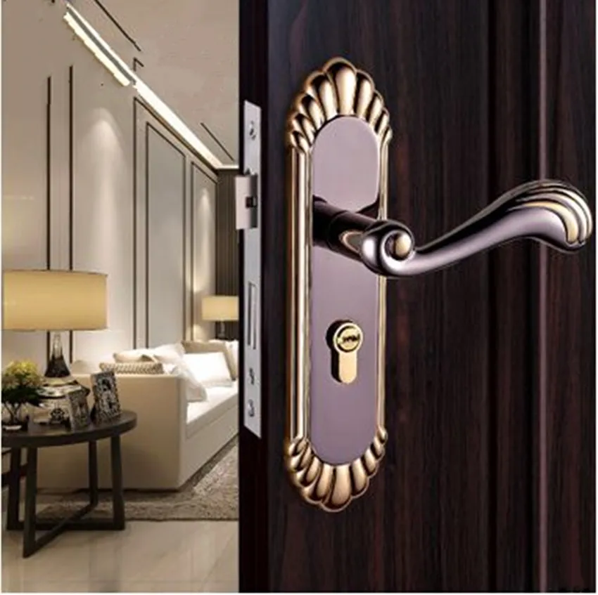 European Retro Interior Door Lock High Quality Solid Wood Door Handle Lock Golden Black Bedroom Kitchen Bathroom Book door locks
European Retro Interior Door Lock High Quality Solid Wood Door Handle Lock Golden Black Bedroom Kitchen Bathroom Book door locks