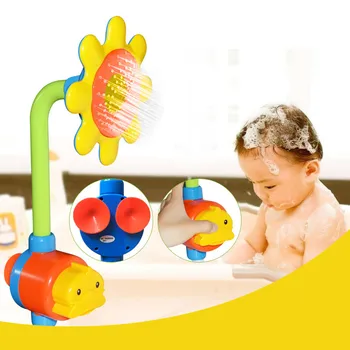 Baby Happy Bathing Sunflower Shower Faucet Spray Water Toys Funny Bath Toys For Children Baby Water Toys 
Baby Happy Bathing Sunflower Shower Faucet Spray Water Toys Funny Bath Toys For Children Baby Water Toys
