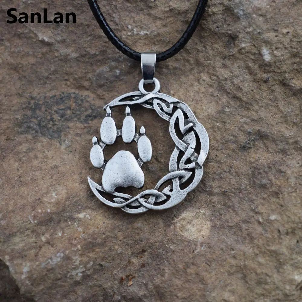 SanLan Norse Viking or Viking or Celtico Style Style Knotted Bear Paw necklace men Mythology Animal Spirit
SanLan Norse Viking or Viking or Celtico Style Style Knotted Bear Paw necklace men Mythology Animal Spirit