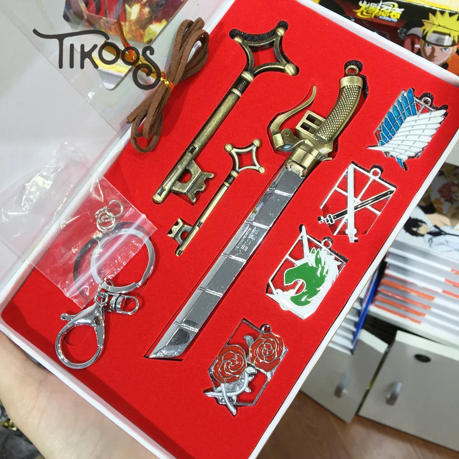 9pcs/set Fashion jewelry Attack on Titan Eren Jaeger Mikasa Ackerman Armin Arlert Scout Legion Necklace keychain Pendant GIFT
9pcs/set Fashion jewelry Attack on Titan Eren Jaeger Mikasa Ackerman Armin Arlert Scout Legion Necklace keychain Pendant GIFT