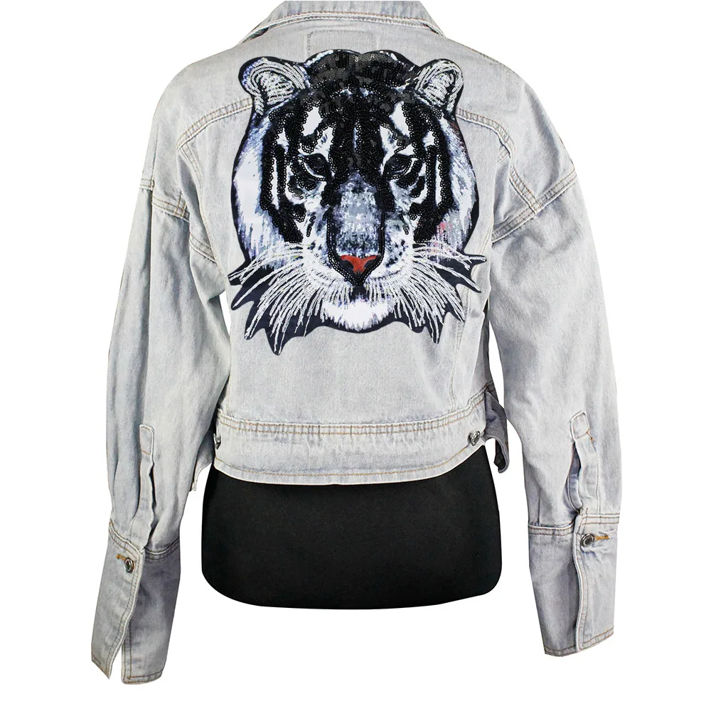 1pieces Large Sequin Lion Head Back Patches Steampunk Applique for Jacket Clothes Decorated Sewing Apparel Accessories A60
1pieces Large Sequin Lion Head Back Patches Steampunk Applique for Jacket Clothes Decorated Sewing Apparel Accessories A60
