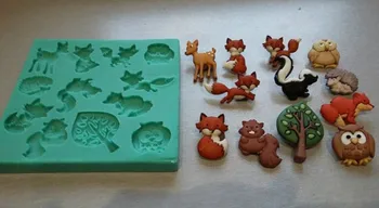 PRZY Silicone Moulds Forest animals fondant mold cake decorating tools DIY 3d handmade sugar craft tools Free shipping
PRZY Silicone Moulds Forest animals fondant mold cake decorating tools DIY 3d handmade sugar craft tools Free shipping