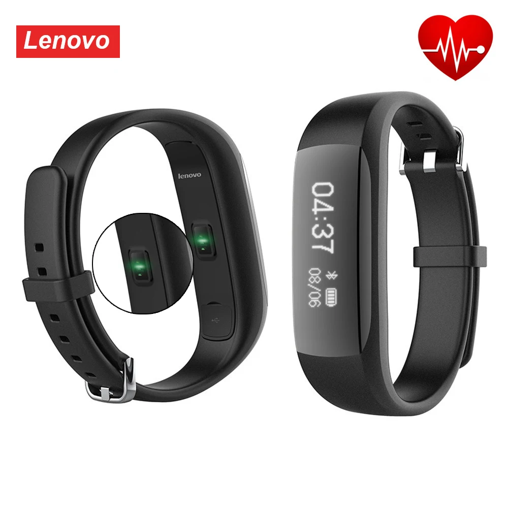 

Original Lenovo HW01 Bluetooth4.2 Smart Wristband Heart Rate Moniter Pedometer Fitness Bracelet Sports Smartband For Android IOS