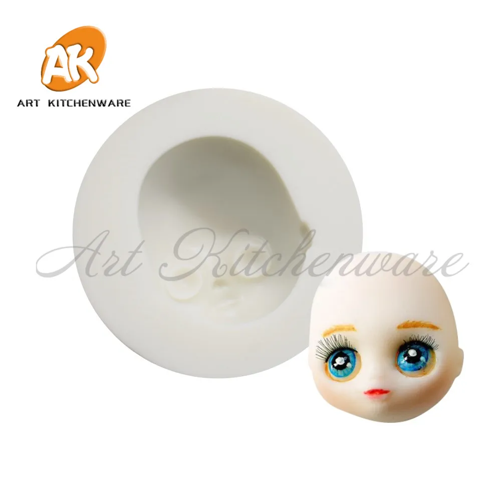 Muffin Silicone Molds Cartoon Cute Girl Small Baby Fondant Decorating Tools Silicone Face Chocolate Mold Cupcake Cups SM-1521
Muffin Silicone Molds Cartoon Cute Girl Small Baby Fondant Decorating Tools Silicone Face Chocolate Mold Cupcake Cups SM-1521