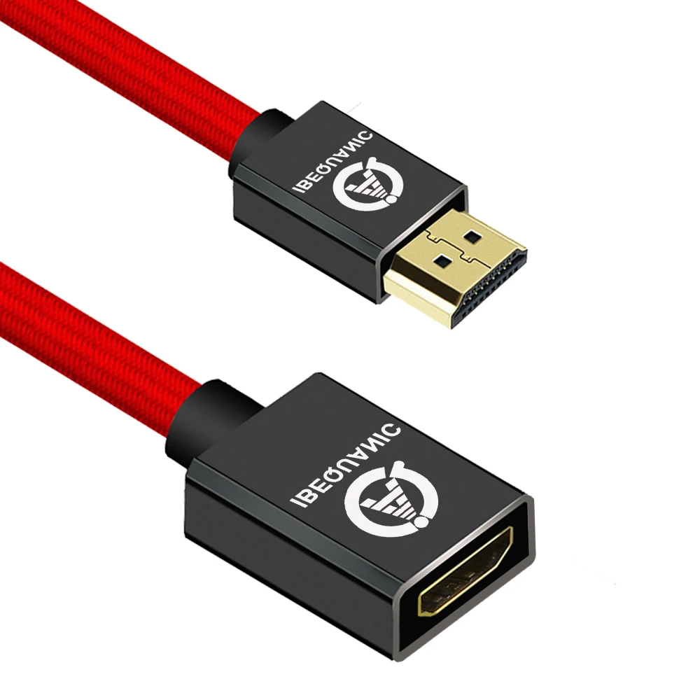 

HDMI Extension Cable Male To Female Extender HDMI Cable 50CM 1M 2M 3M Support 1080P 3D 1.4V For HDTV LCD Laptop PS3 Projector