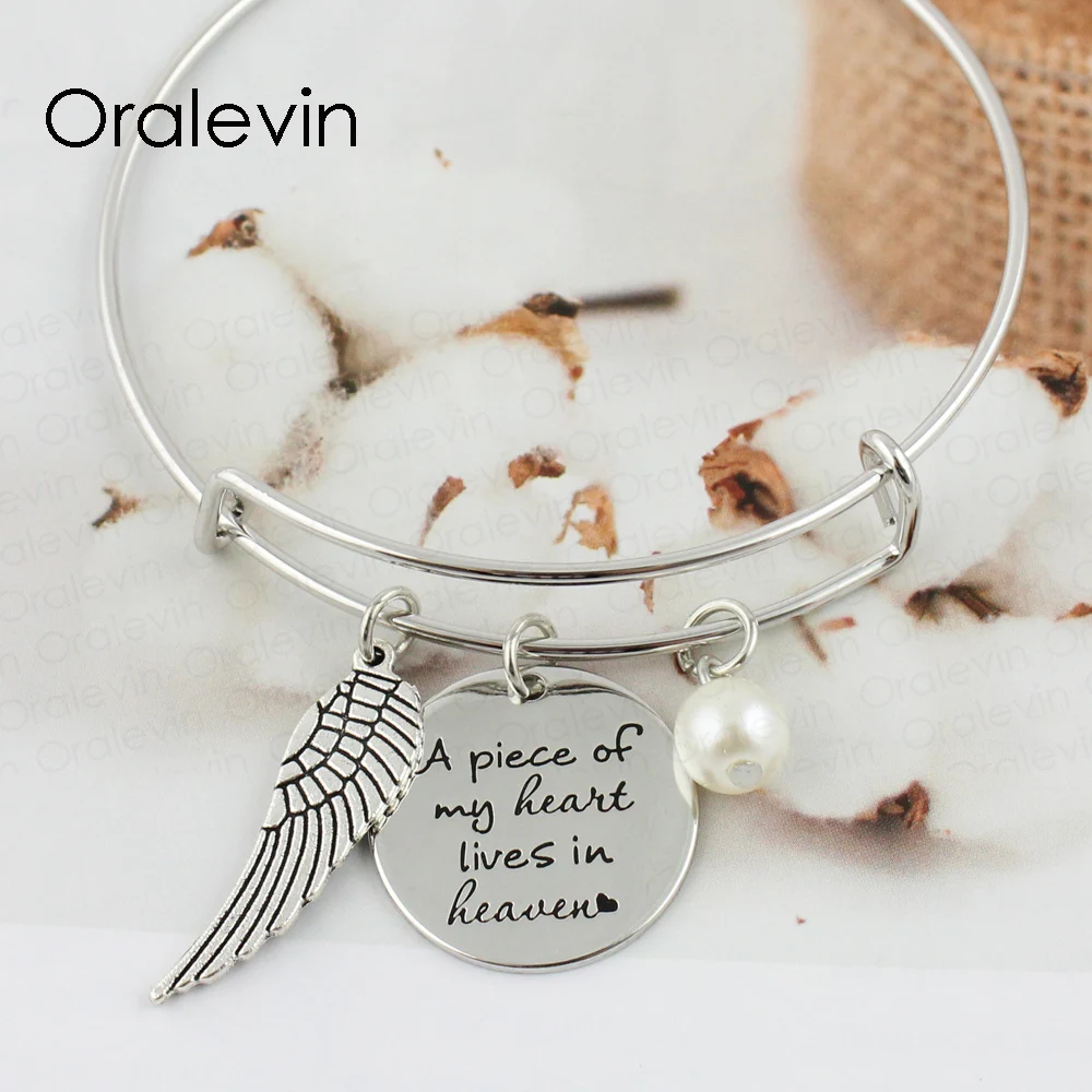 Memorial Charm Bracelet A PIECE OF MY HEART LIVES IN HEAVEN Hand Stamped Bracelet Memorial Pendant Charms Bracelet Jewelry
Memorial Charm Bracelet A PIECE OF MY HEART LIVES IN HEAVEN Hand Stamped Bracelet Memorial Pendant Charms Bracelet Jewelry