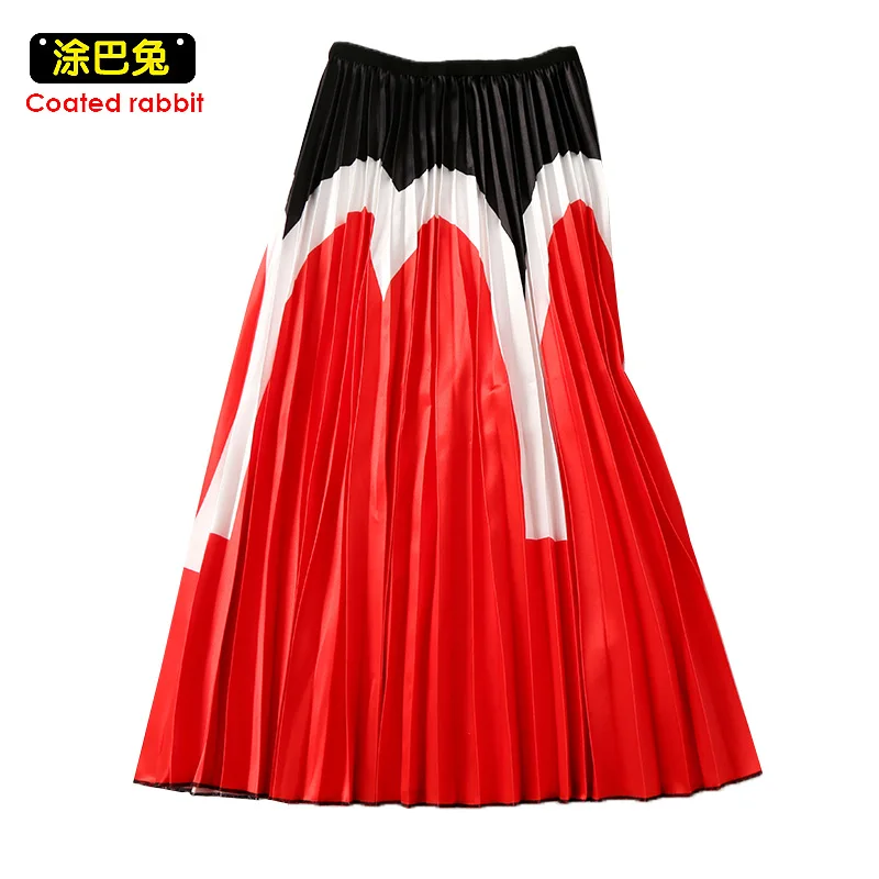 CR Spring New-Coming Europen High Elasticity Pleated Skirt Woman High Street Style A-line Mid-Calf Christmas
CR Spring New-Coming Europen High Elasticity Pleated Skirt Woman High Street Style A-line Mid-Calf Christmas