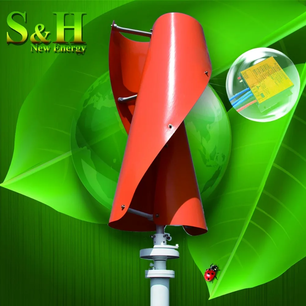 With MPPT controller 400watt 12V/24V Low RPM Low Wind Start Up Residential Micro Wind Turbine Generator / Wind Generator
With MPPT controller 400watt 12V/24V Low RPM Low Wind Start Up Residential Micro Wind Turbine Generator / Wind Generator