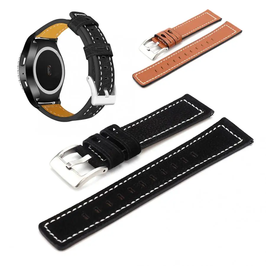 Ремешок для часов из коровьей кожи сменный ремешок Samsung Gear S2 Sport S4|Ремешки часов| |