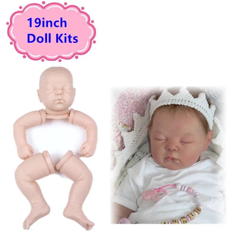 NPK 19inch Silicone Reborn Dolls Kits Vinyl DIY Wholesale Unpainted Blank Doll Part Unfinished Art Works DIY Doll Accessories
NPK 19inch Silicone Reborn Dolls Kits Vinyl DIY Wholesale Unpainted Blank Doll Part Unfinished Art Works DIY Doll Accessories