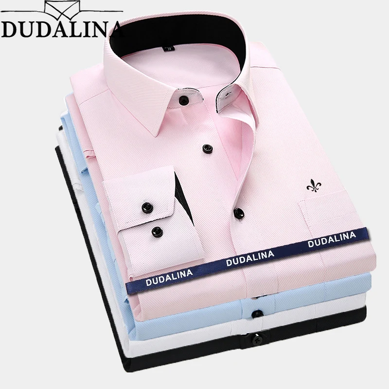 Dudalina Men Long Sleeved Shirt Slim Fit Style Design Solid Color Business Casual Dress Shirt Male Social Brand Men Clothing
Dudalina Men Long Sleeved Shirt Slim Fit Style Design Solid Color Business Casual Dress Shirt Male Social Brand Men Clothing