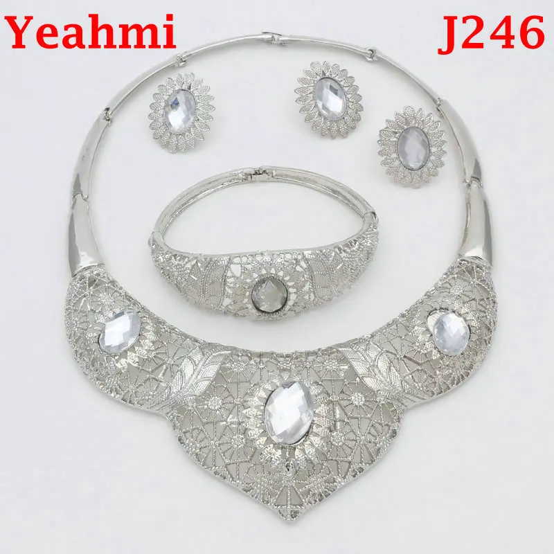 African Costume Wedding Party jewelry sets Silver Plated Crystal necklace earring bracelet ring sets african beads jewelry sets
African Costume Wedding Party jewelry sets Silver Plated Crystal necklace earring bracelet ring sets african beads jewelry sets